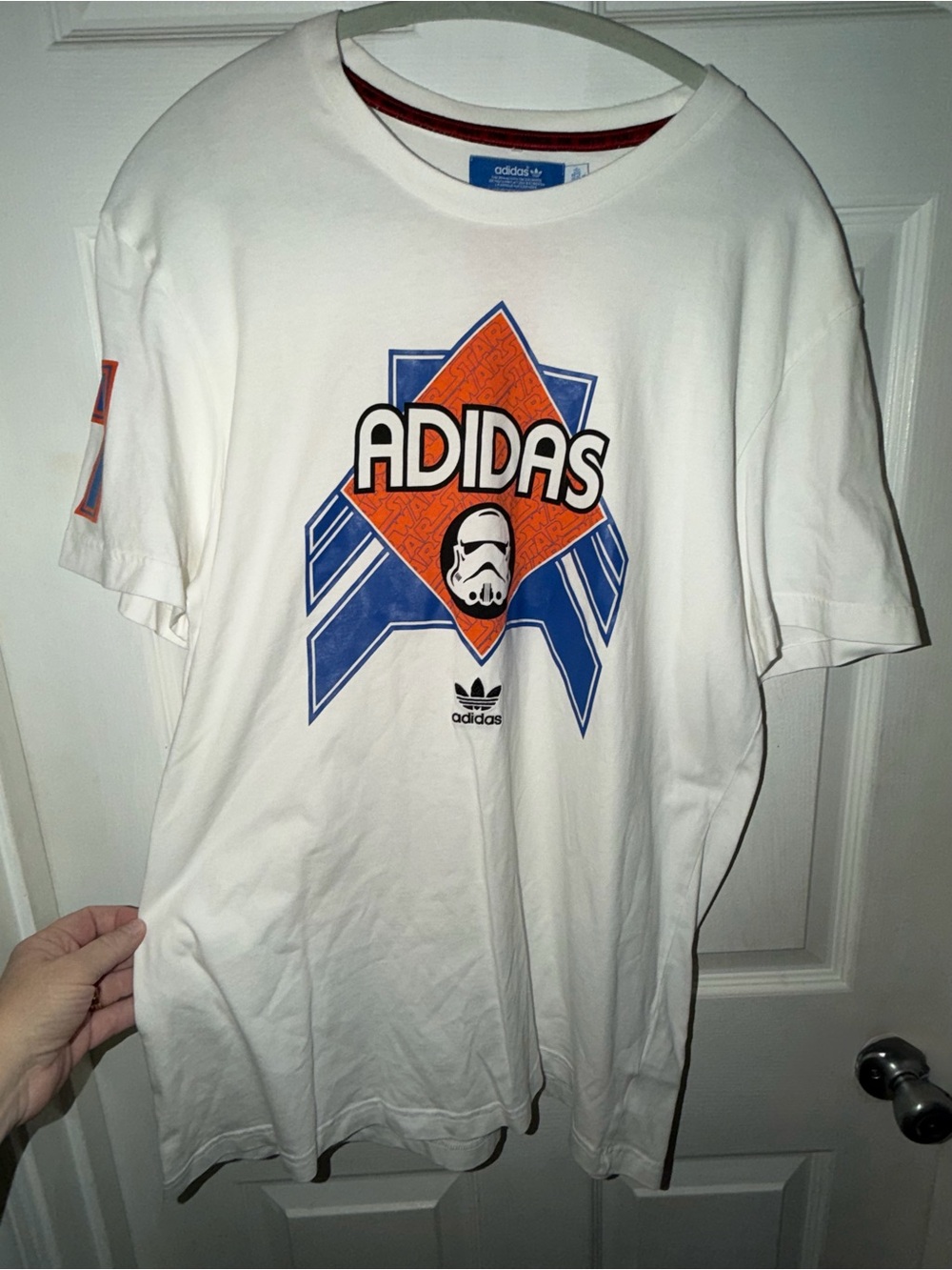 Adidas Star Wars Stormtrooper Japanese Graphic Logo Crew T-Shirt Size 2X
